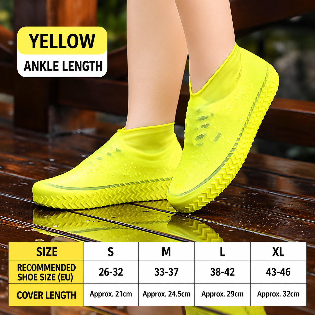 Silicone Shoe Covers – Anti-Slip, Stretchable & Portable